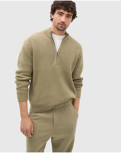 Seed Heritage - 1/4 Zip Knit