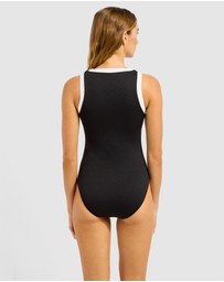 Seafolly - Band Wave Zip Front One Piece