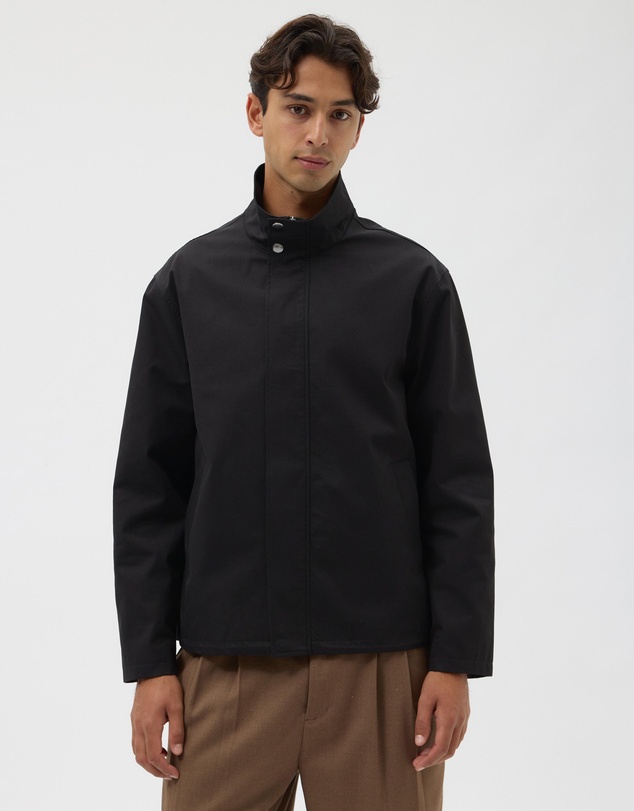 AERE - Cotton Funnel Neck Jacket