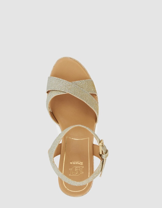 Dune London - Kind - Gold Fabric