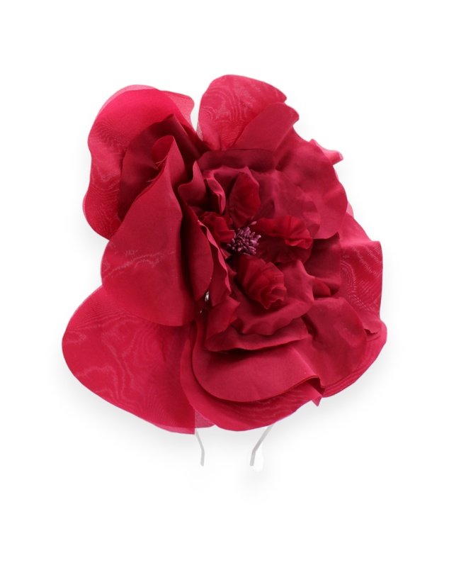 Morgan & Taylor - Cindy Fascinator in Burgundy Red