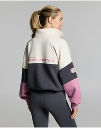 Rockwear - Cosy Fleece Blocked Snap Crew