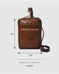 Fossil - Fossil Buckner Brown Laptop Bags MBG9598222