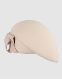 Max Alexander - Winter Beige Felt Beret Hat