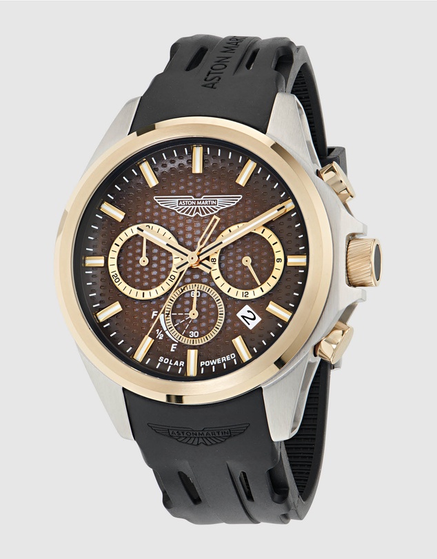 Aston Martin - HLC Chronograph Solar Black Silicone Strap Watch