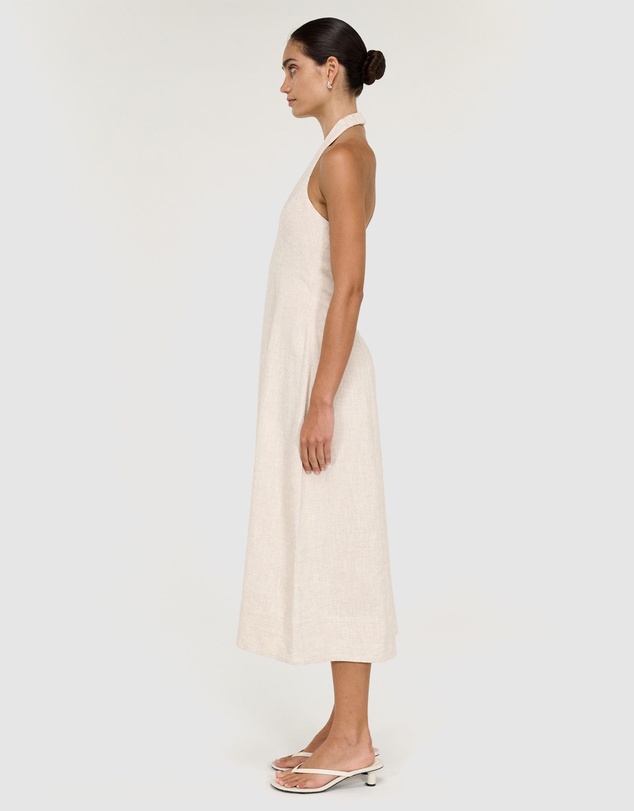 Staple the Label - Neve Linen Halter Midi Dress