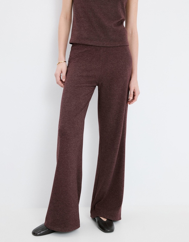 M.N.G - Knitted Trousers With Elastic Waistband