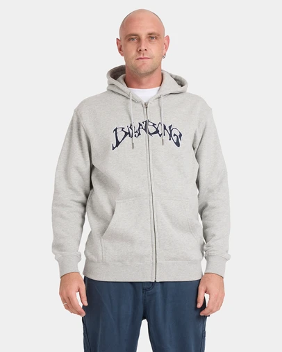 Billabong - Mens Bad Dog Arch Zip Up Hoodie