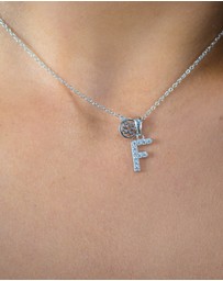 Georgini - Georgini Luxury Letters F Initial Pendant Silver