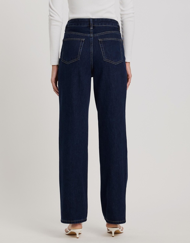 Atmos&Here - Mary Mid Rise Straight Leg Jeans