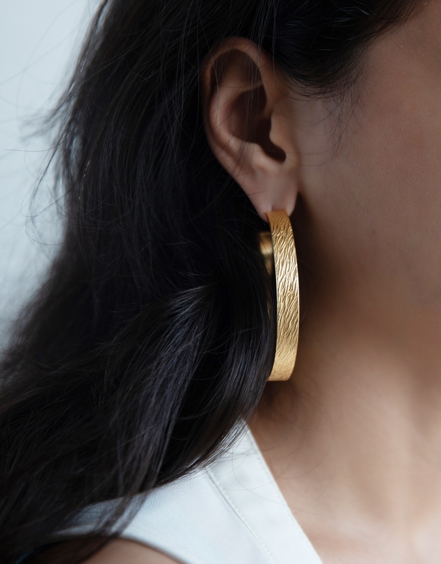 Meshca - Imprint Textured Hoops