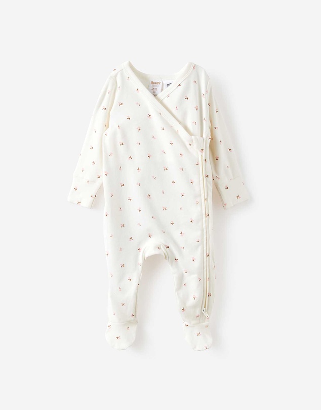 Cotton On Kids - Organic Cross Over Zip Romper