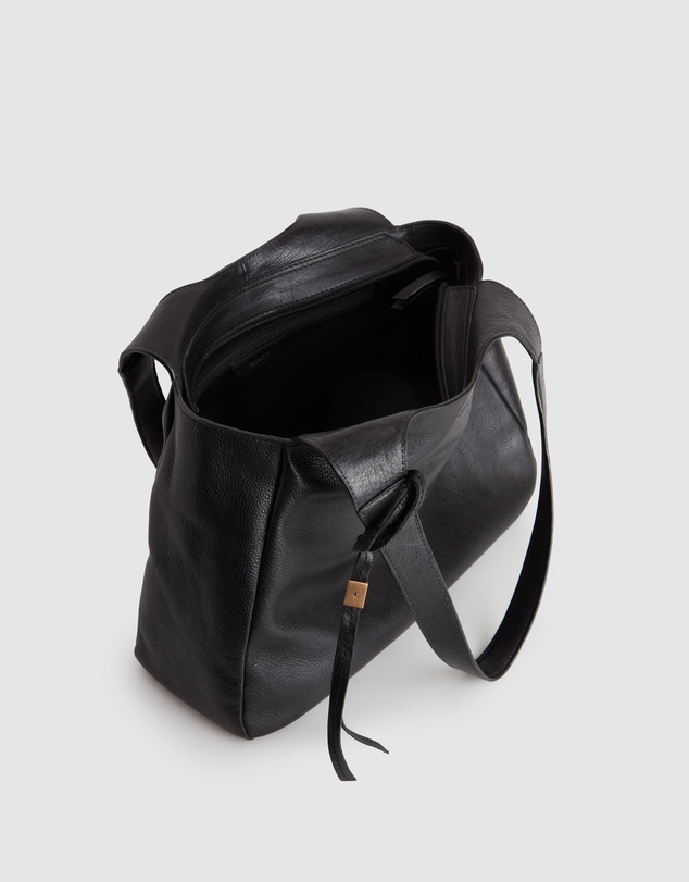 Evity - Clara Leather Charm Tote Bag