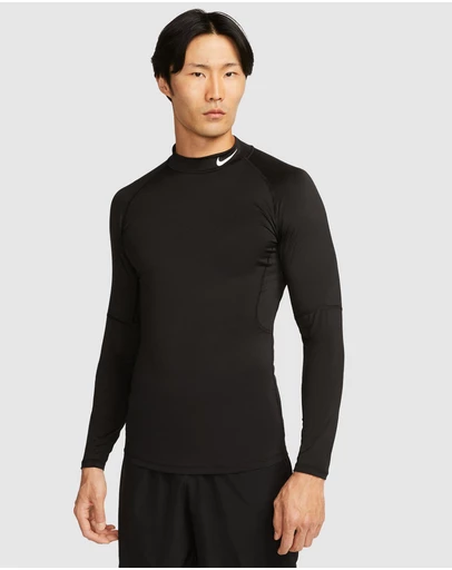 Nike - Pro Nike Dri-FIT Fitness Mock-Neck LS Top