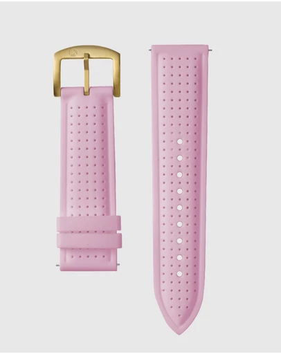 Maxum - Raglan Band Pink Silicone Strap Gold Buckle