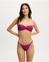 Cotton On Body - Twist Front Strapless Bandeau Bikini Top