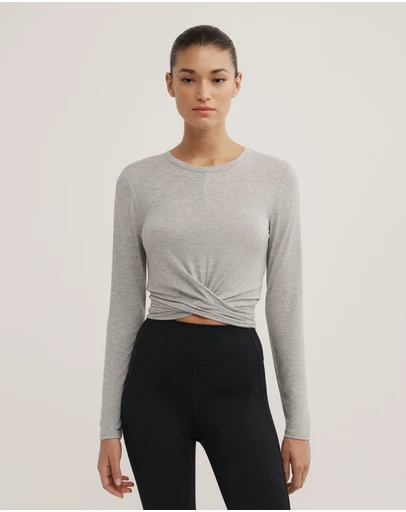 Witchery - Cross Front Long Sleeve Top