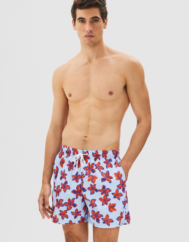 Tommy Hilfiger - Print Mid-Length Swim Shorts