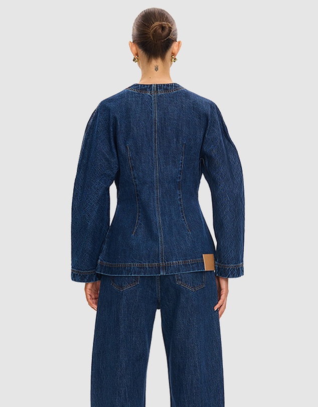 KIVARI - Jessica Denim Barrel Jacket