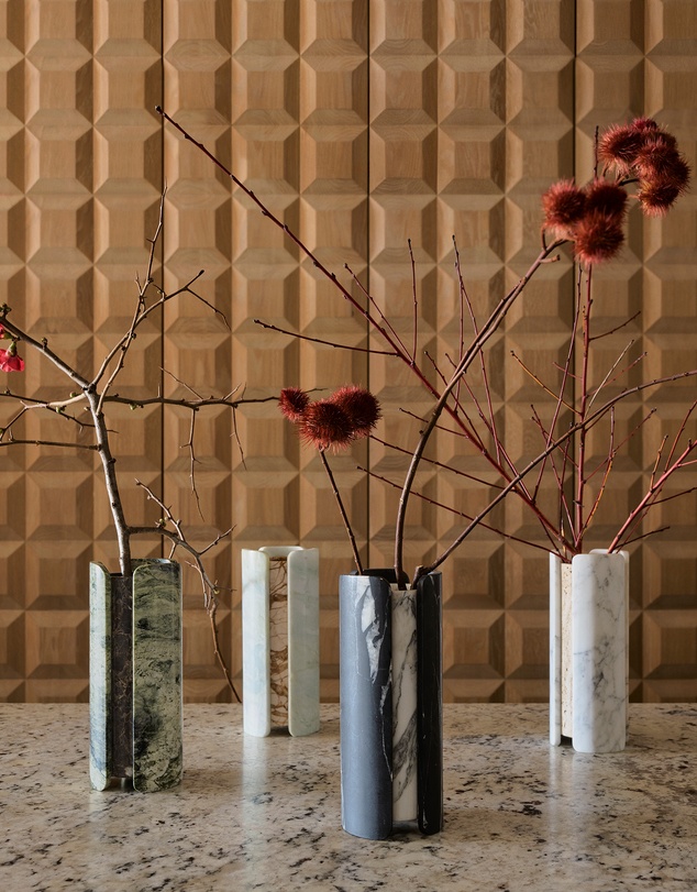 Greg Natale - Vent Vase Terreno Gold & Blue Onyx