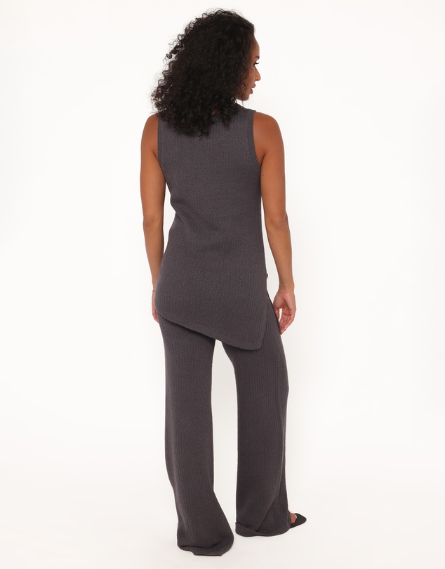 Petal & Pup - Leticia Knitted Pant Set - Grey