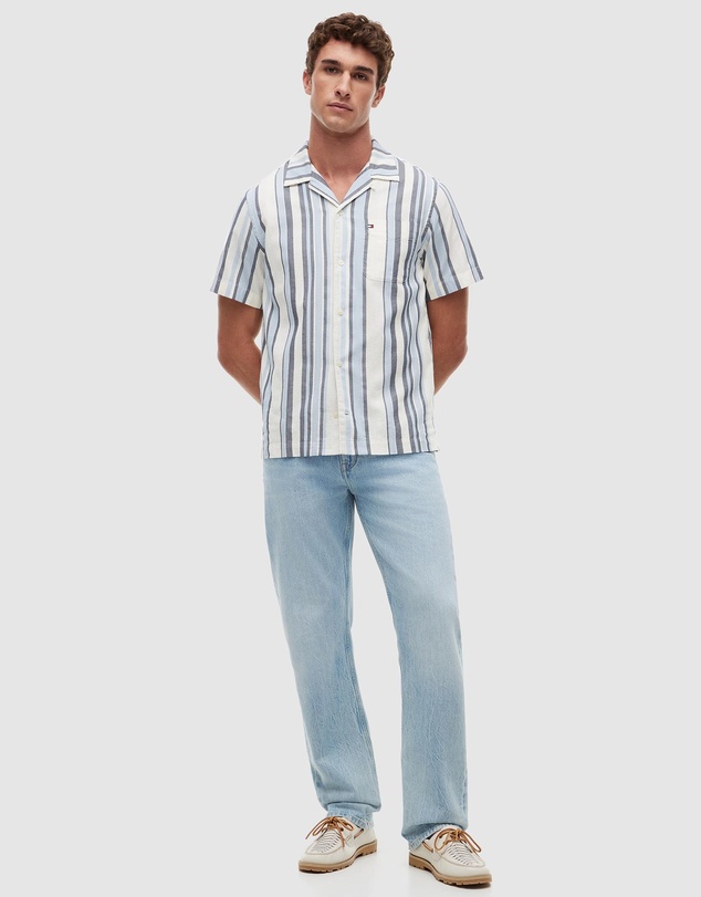 Tommy Hilfiger - Regular Fit Textured Stripe SS Shirt
