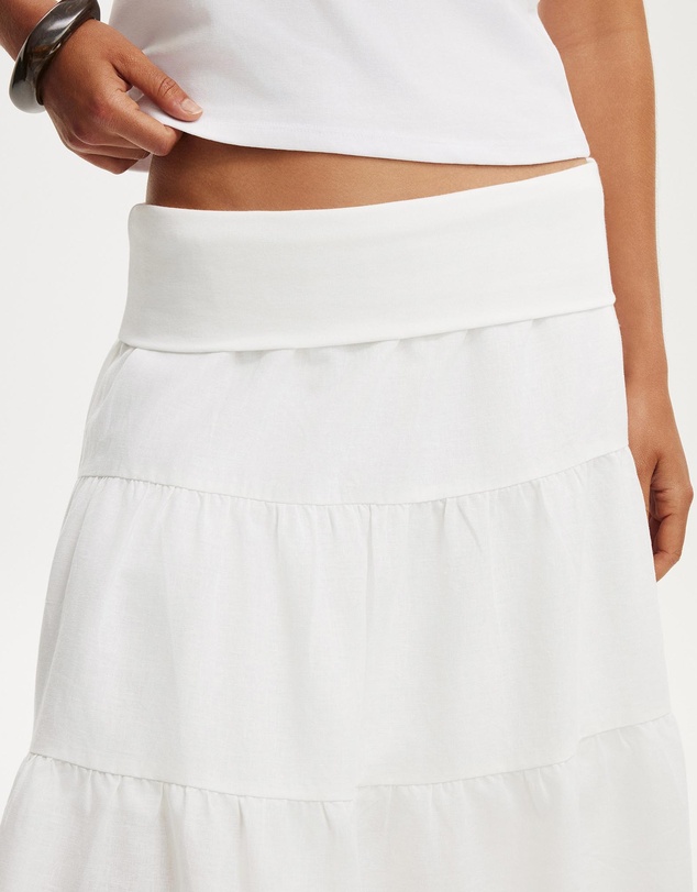 Cotton On - Haven Fold Over Midi Skirt