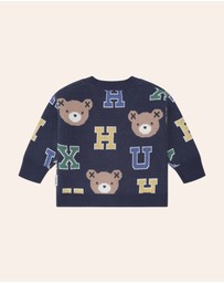 Huxbaby - Varsity Letter Hux Cardigan - Babies-Kids