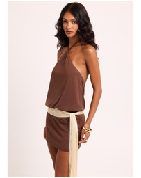 Alice In The Eve - Keely Halter Mini Dress
