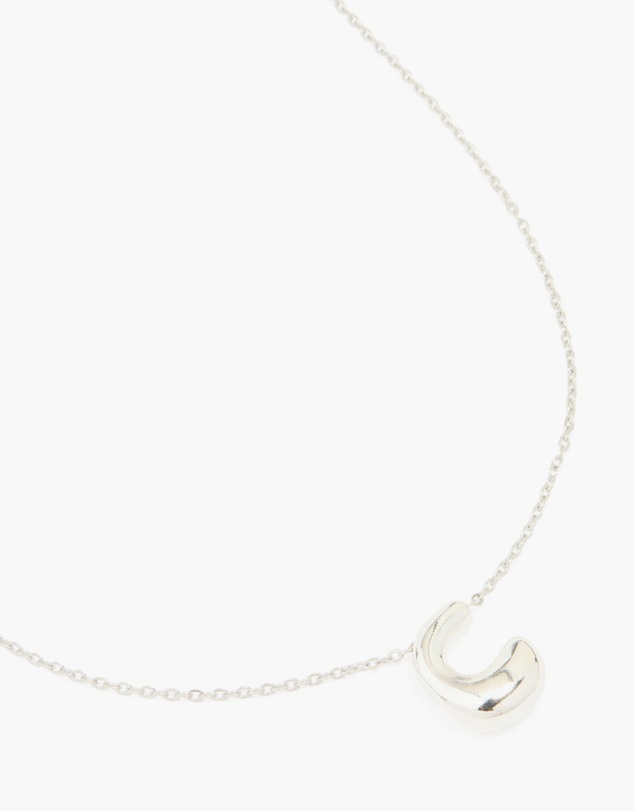 Lovisa - Waterproof Stainless Steel Large Bubble Letter C Necklace