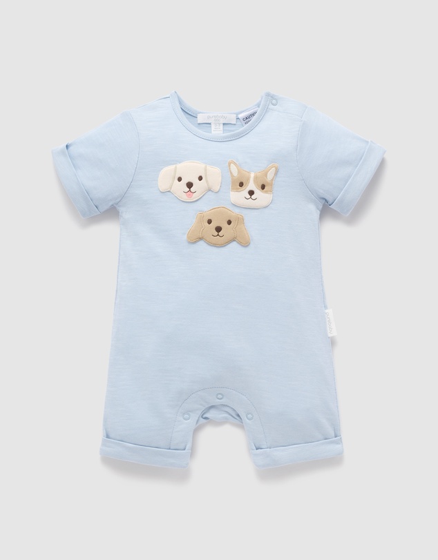 Purebaby - Short Growsuit- Kids-Babies