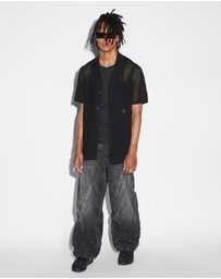 Ksubi - Net Worth Knit Resort Ss Shirt Black