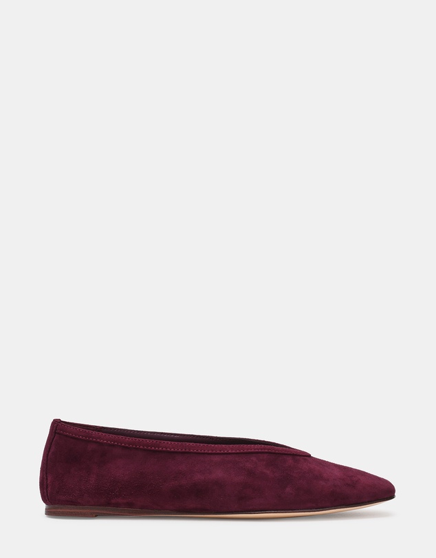Steve Madden - Leni Wine Suede Flats