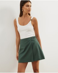 Atmos&Here - Zadie Mini Wrap Buckle Skirt