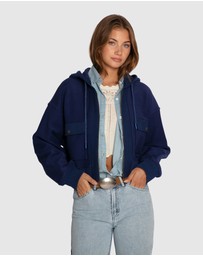 Belle & Bloom - Fireside Cropped Utility Zip Jacket