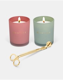 Mestige - 2 Candle & Trimmer Gift Set- Pink Champagne and Island Dream