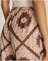 Atmos&Here - Chantilly Printed Satin Pants