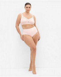 City Chic - Plus size Luxe Microfibre Wireless Bra - pink icing