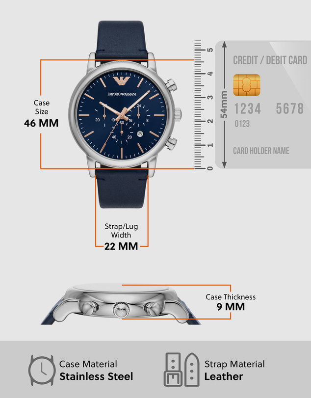 Emporio Armani - Emporio Armani Blue Watch AR11451