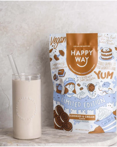 Happy Way - Cookies & Cream Vegan Protein Powder