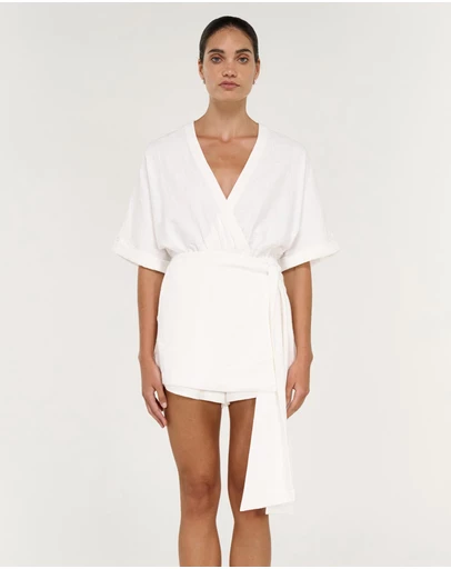 Staple the Label - Elvara Wrap Playsuit