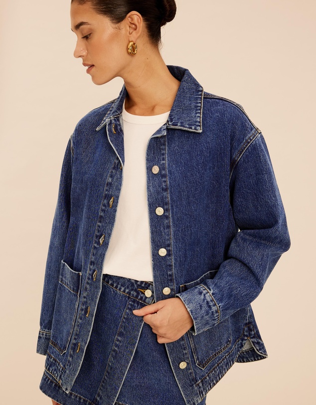 AERE - Denim Oversized Jacket