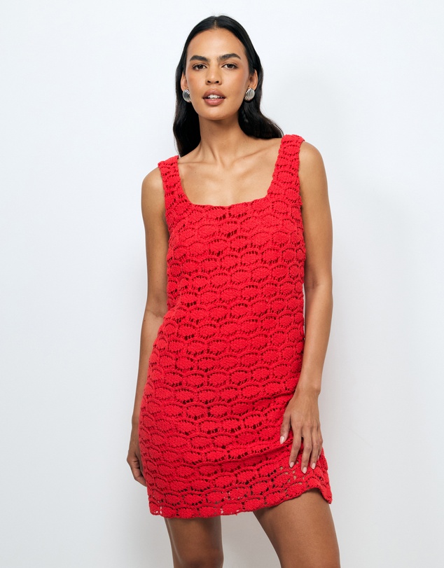 AERE - Veya Crochet Mini Dress