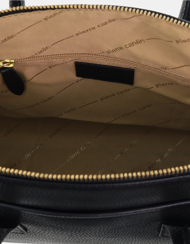 Pierre Cardin - Pierre Cardin Genuine Leather Square Tote Crossbody Bag