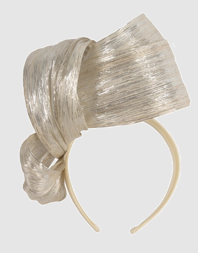 Fillies Collection - Bespoke Silver Bow Racing Fascinator