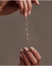 SAINT VALENTINE - Floating Stone Necklace - Gold