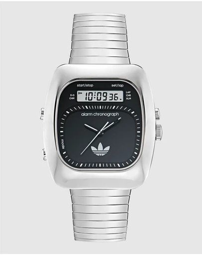 adidas Originals - Retro Wave Three 37mm Stainless Steel Expansion Band Watch