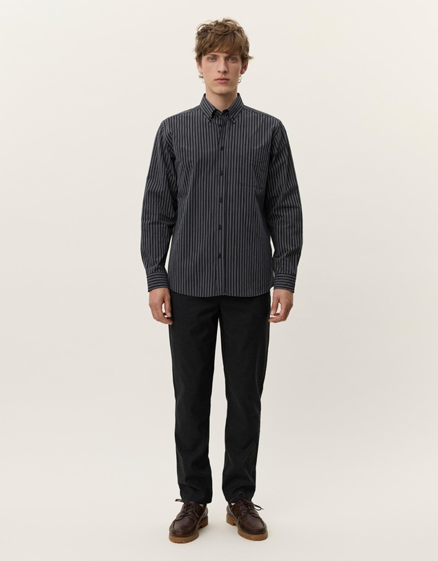 Les Deux - Kent Stripe Poplin Shirt