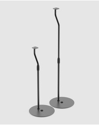 iWorld - Kanto SLH Universal Height Adjustable Speaker Stands for Satellites up to 4.1 kg - Black, Pair