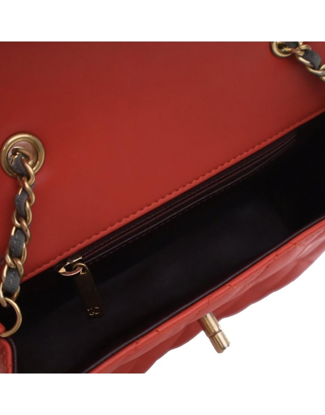 Pre-Loved by Azura Reborn - Pre-Loved Mini Quilted Lambskin Two Tone Day Flap